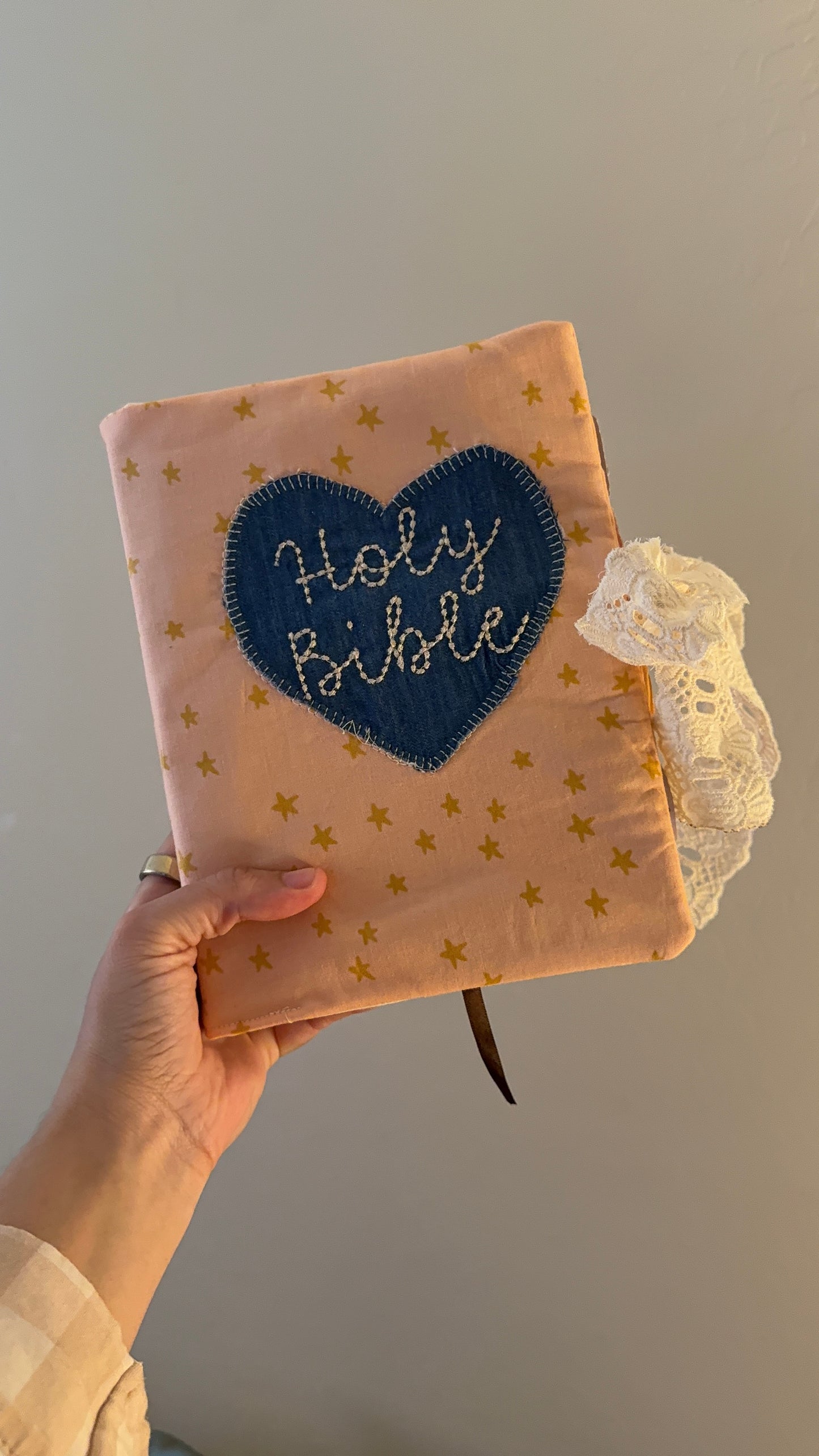 Personalized Embroidered Bible Cover | Handmade Christian Gift