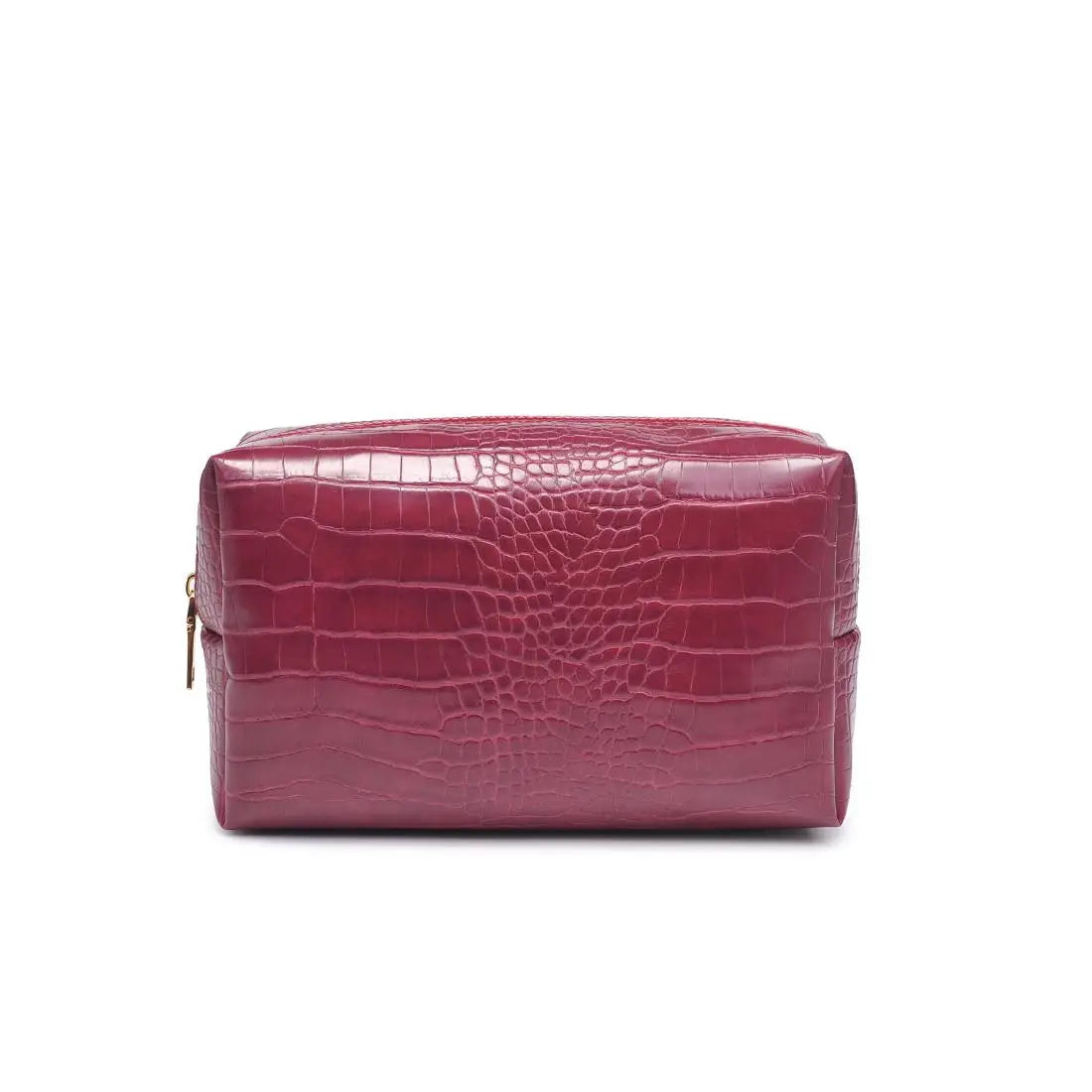 Personalized Croc Makeup Bag | Custom Embroidered Cosmetic Pouch | Travel Toiletry Bag | Bridesmaid Gift